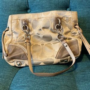 Silver Coach Purse